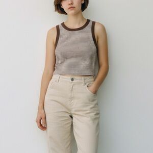 * NEW Full Tilt Tilly’s Striped Tank Top Size XS Brown White